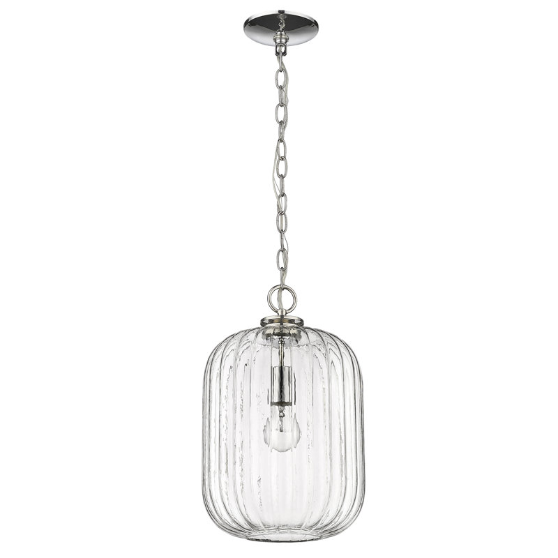 Luminaire suspendu sphère 1 lumière Buzz, Nickel poli