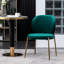 3 salles à manger - Table ronde blanche et 2 chaises élégantes à structure métallique, bois d'hévéa intégré, option contemporaine et créée