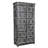 72" Dark Gray Solid Wood Pantry Or Storage Closet
