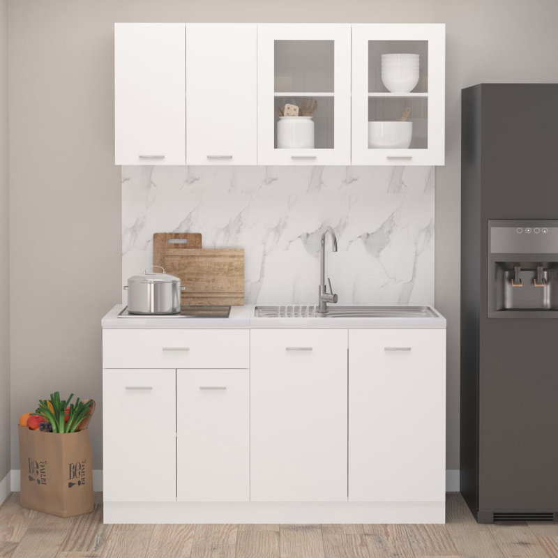 Lyon Kitchen Cabinet Set Lyon, White