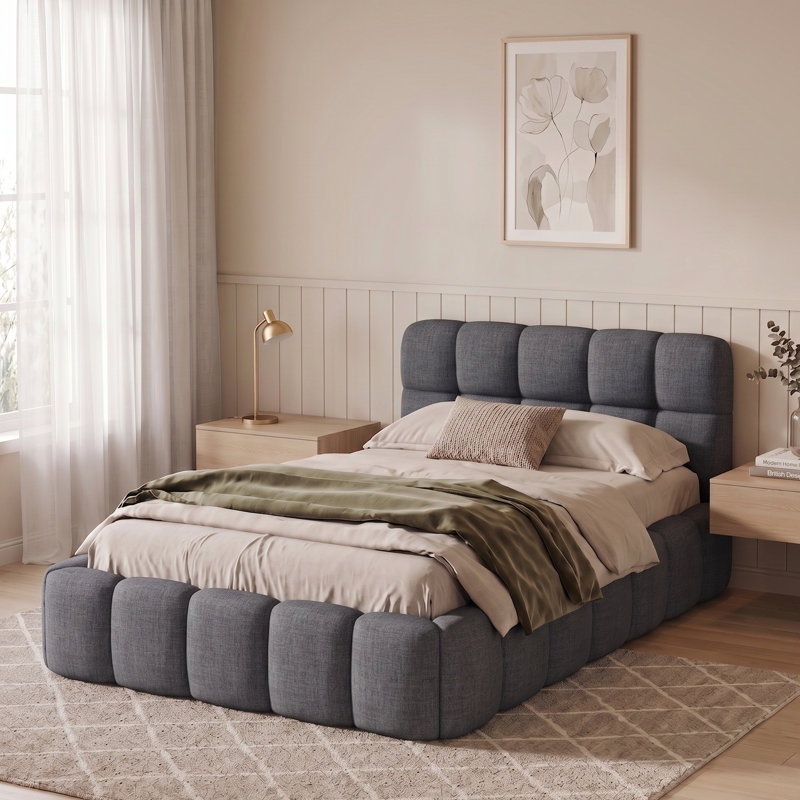 Bed, Grey, Single (3')