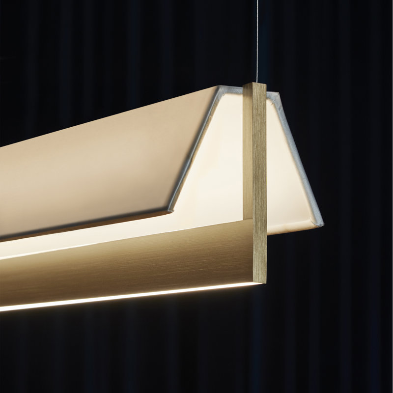 Fly So L.1700Mm Light, Satin Gold Nickel/White, White