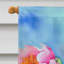 Pivoines dans un drapeau de maison aquarelle