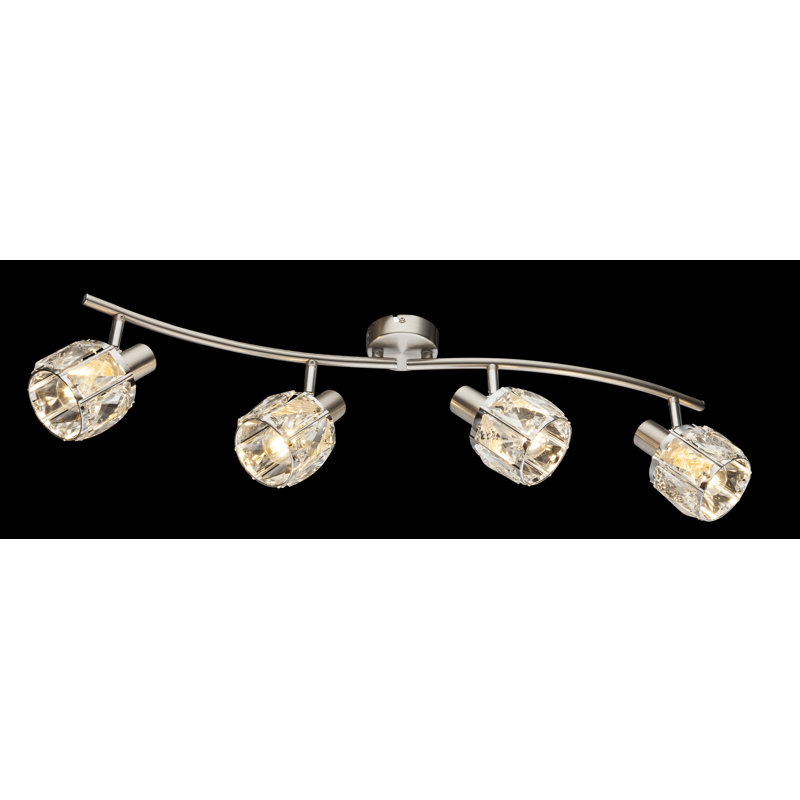 Jevon 70cm 4 -Light Track Kit, Silver