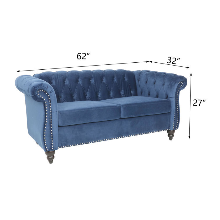 Evetta 3 - Piece Velvet Living Room Set
