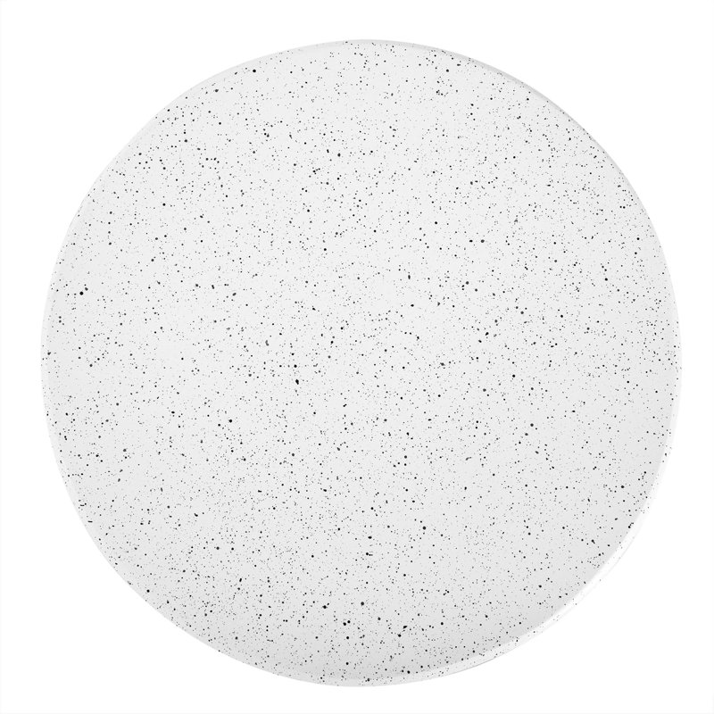 Outdoor White Marble Retro Speckled Textured All-Weather MGO Side Table – Indoor End Table For Home, Office, Living Room & Patio Decor