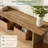 Solid Wood TV Stand for TVs up to 75", Farmhouse Entertainment Center with Storage Shelf-1689165616