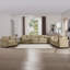 Ensemble de canapé chaleureux et confortable avec coussins et coussins moelleux, tissu en velours côtelé-1742316347