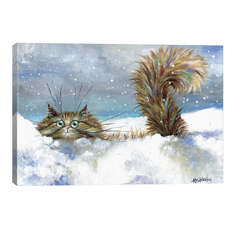 In A Flurry - Wrapped Canvas Painting, 66.04 cm H x 45.72 cm W x 3.175 cm D