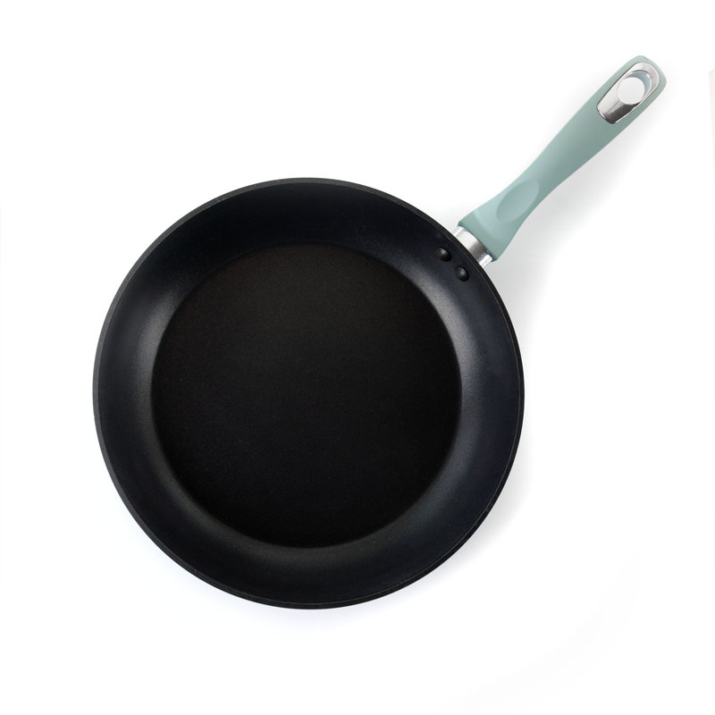 Dusty Blue Aluminum Non-Stick Frying Pan Set, 8 and 11 Inch
