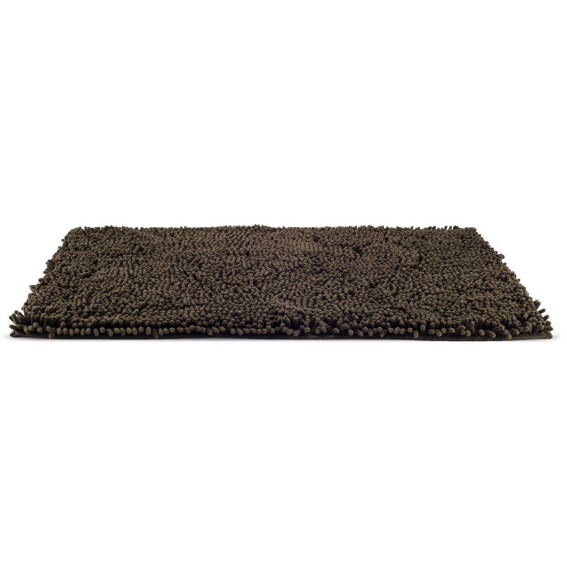 Medium Brown Chenille Shammy Towel Rug for Pets