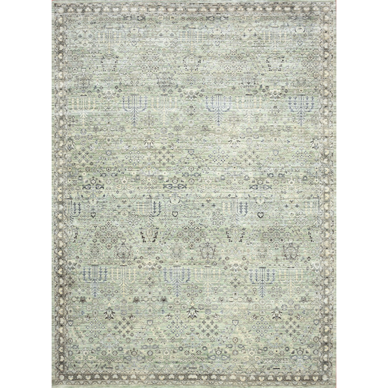 Hand Knotted Oriental Area Rug, Rectangle 9' x 12'