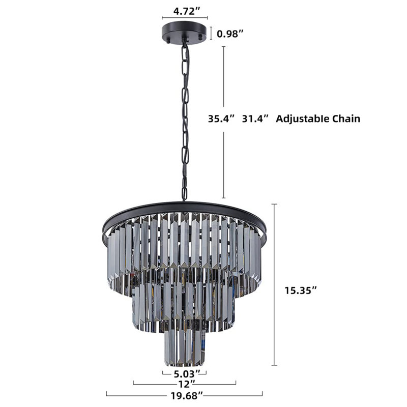 Allegretto 7 - Light Kitchen Island Pendant, Grey