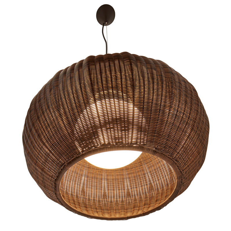 Garota 1 - Light Black Dome Pendant, Graphite Brown, TRIAC
