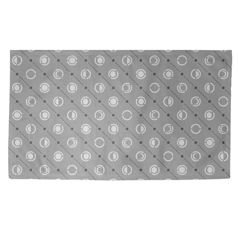 Skeffingt Polka Dots Indoor Rug, Rectangle 3' x 5'