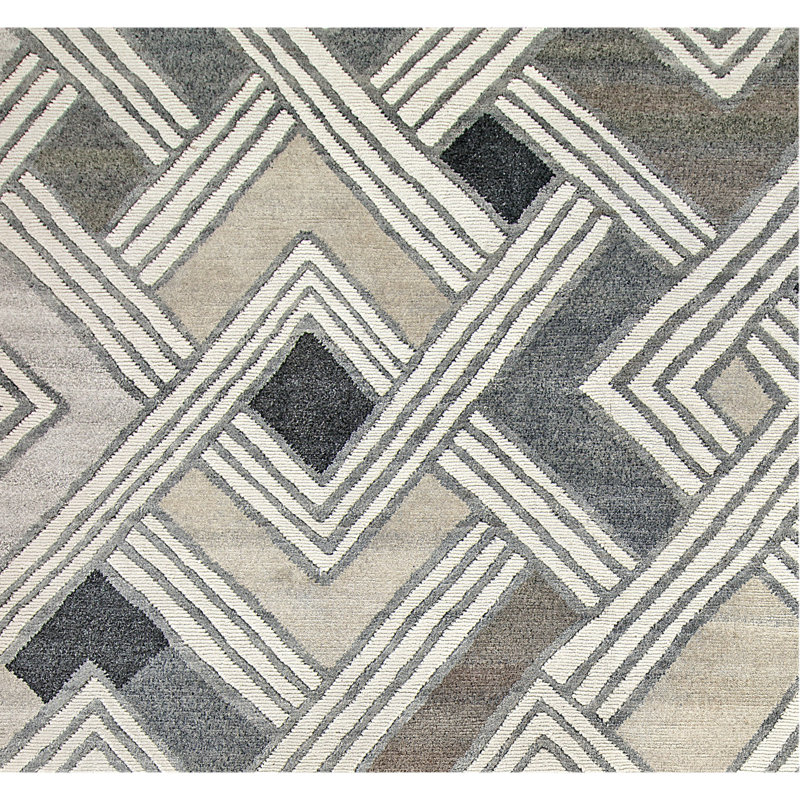 Tapis en nickel noué à la main de haute qualité, Rectangle de 10 pi x 14 pi