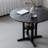 Black Round Solid Wood Dining table-1309488567