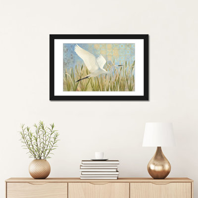 «Snowy Egret in Flight», impression sur toile