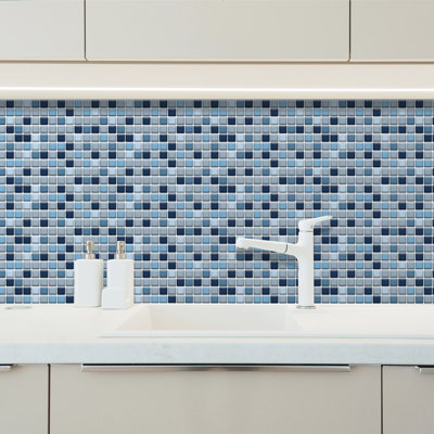 6 in. W x 11.8 in. L Peel and Stick Mosaic Tile