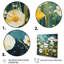 Teal White Buttercups Buttercup Meadow - Floral Canvas Art Print-1314294004-1314294008