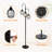 68.89‘’ Tall Dimmable Floor Lamp With 3 LED Edison Bulbs