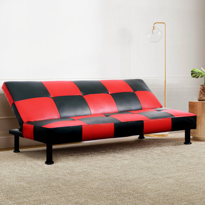 64'' Faux Leather Sofa