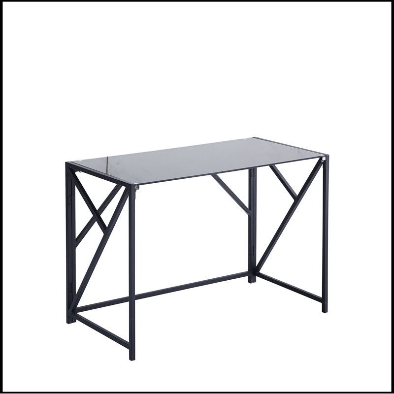 Tempered Clear Glass Computer Desk