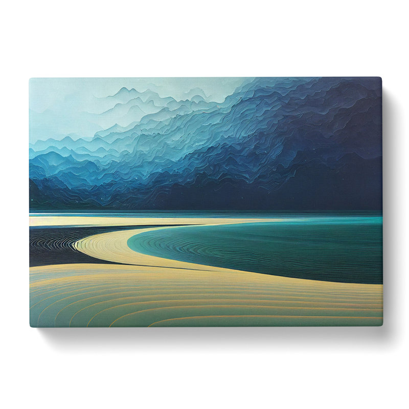 Modern Beach - Wrapped Canvas, 35cm H x 50cm W x 3cm D