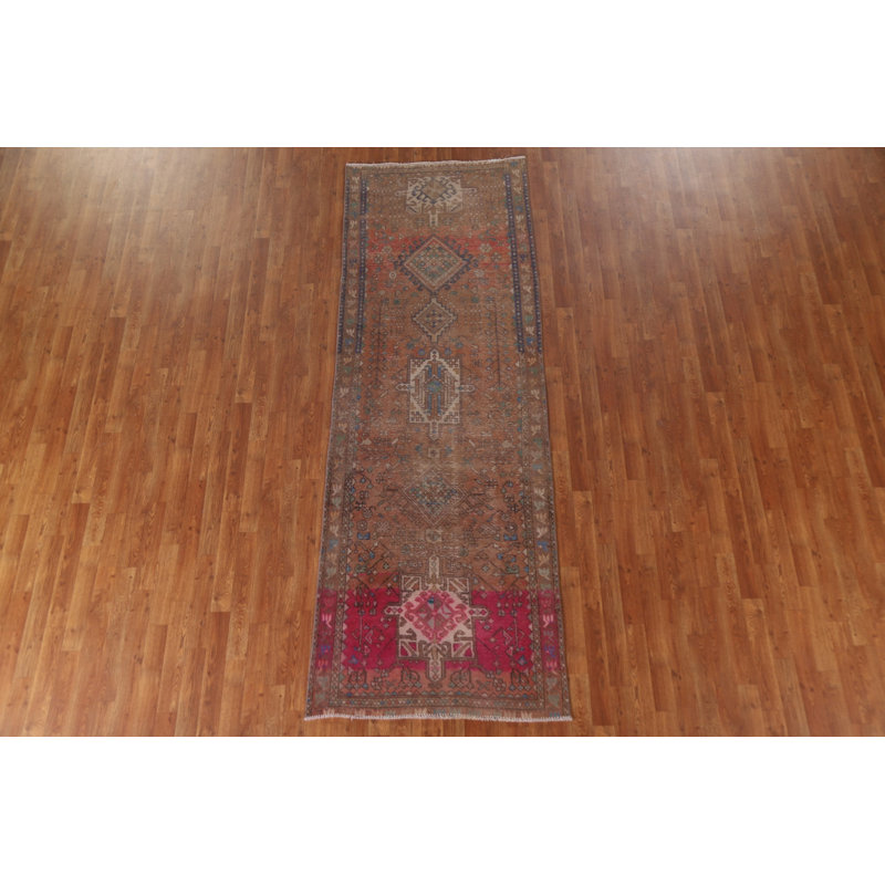 Tapis de couloir persistant surteint teinté Heriz 3X10