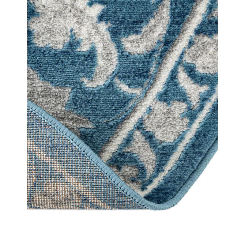Myatt Blue Rug, Oval 3'3" x 5'3"