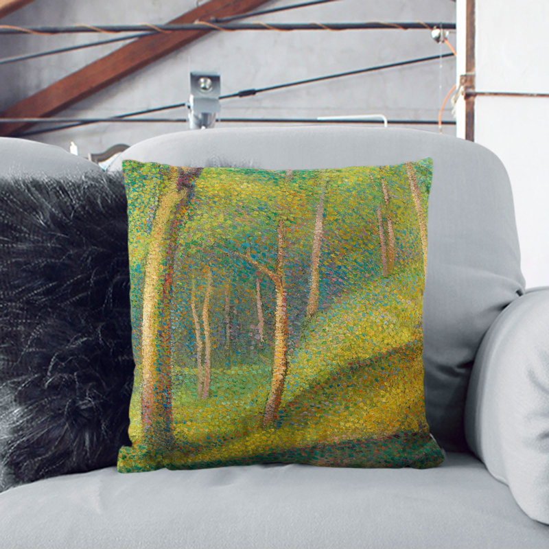 Woodland Forest Square Throw Cushion, 55cm H x 55cm W x 20cm D