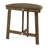 Space-Saving Half-Round Folding Acacia Wood Bistro Table for Patio Balcony, Grey Finish