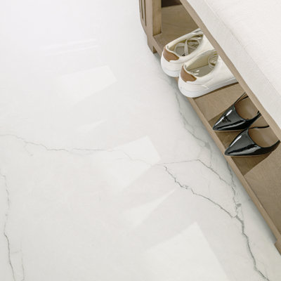 Carrelage de sol en porcelaine matte de 48 po x 48 po Beldale Gravelle