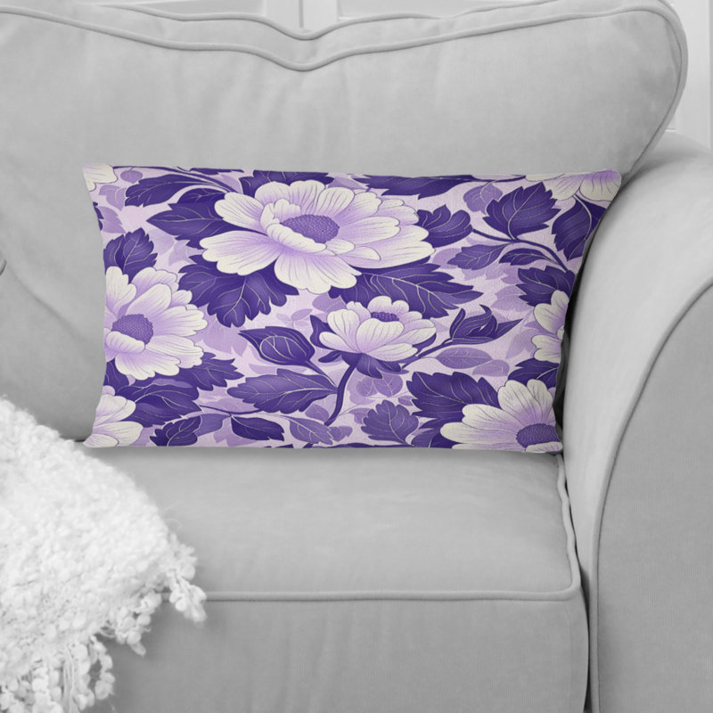 Coussin lombaire glamour Flower I
