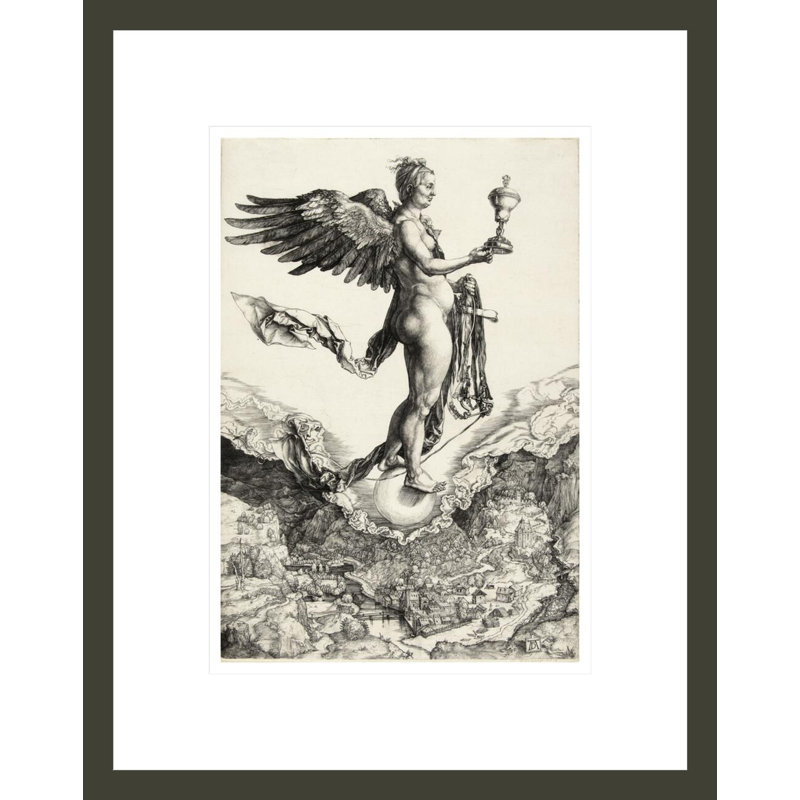 «Nemesis» par Albrecht Dürer, impression giclée sur cadre, H 16,75 po x l 13,27 po