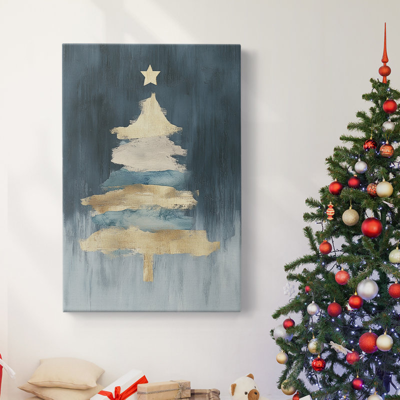Art des Fêtes de Noël - Toile tendue avec châssis CC, H 12 po x l 8 po