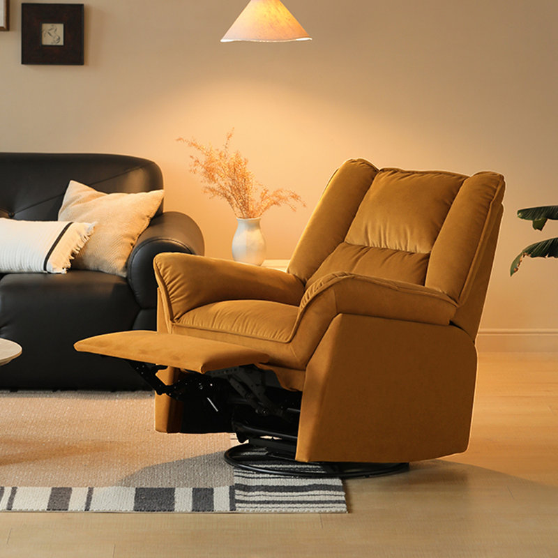 Single Casual Sofa Swivel Function Recliner