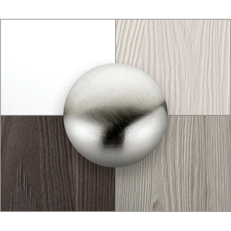 Square Knob, Brushed Nickel
