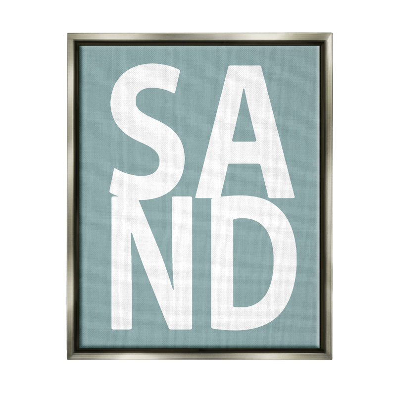 «Sand Expression» par Jamie Macdowell, H 21 po x l 17 po x P 1,7 po, Cadre flottant gris lustré