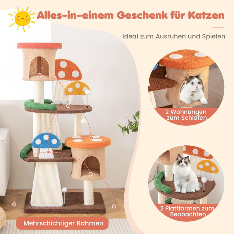 Chickerell 146cm H Cat Tree
