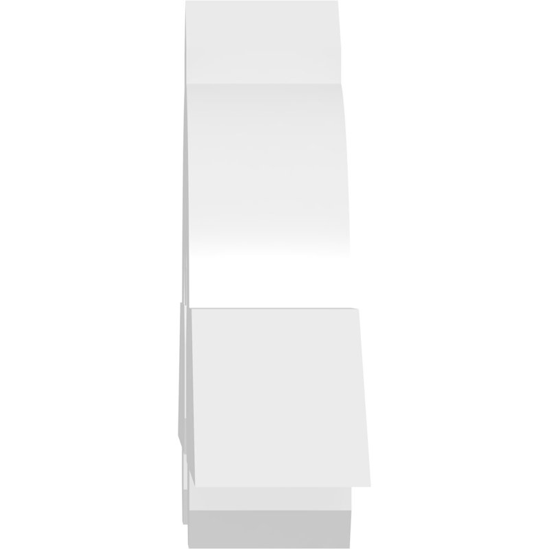 Support de pignon en PVC de qualité architecturale Ericson, H 12 po x l 36 po (pas: 8/12), P 4 po x F 4 po
