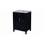 Meuble-lavabo de 24 pouces avec lavabo en céramique, 1 porte à fermeture en douceur, 2 tiroirs à fermeture en douceur et 2 supports de rangement sur la porte-1460409144