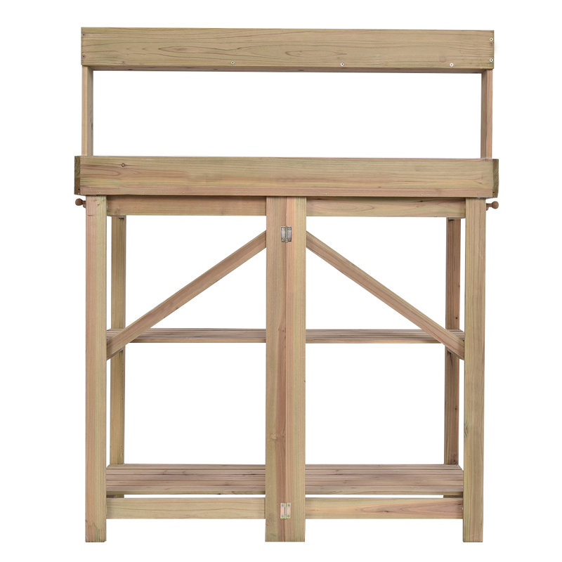 Acob Fir Wood Potting Bench