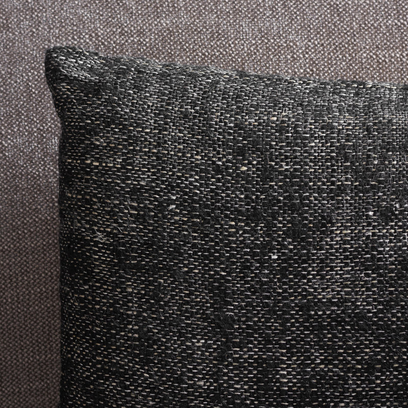 Coussin Rowe, Noir/naturel