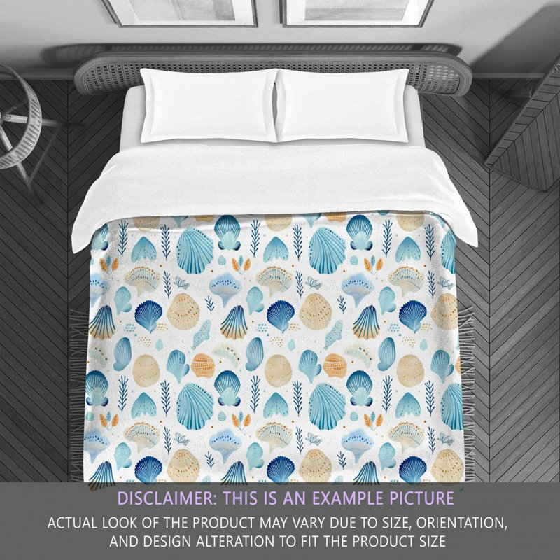 Orishay Blue Beige Polyester Comforter, King Comforter
