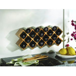 Kamenstein Criss Cross 18 Piece Spice Jar & Rack Set