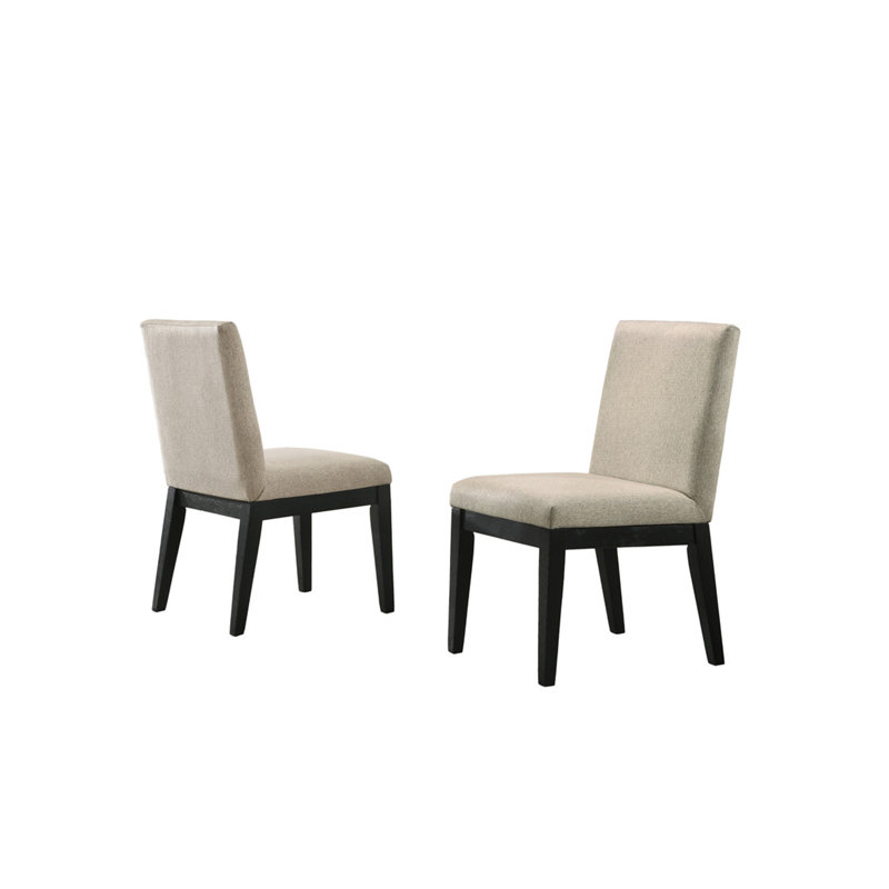 Arvida 18'' H Fabric Upholstered Side Chair, Black