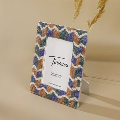 Tiramisu KaleidoCraft Beaded Memories 5 x 7 Picture Frame