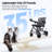 Lightweight Foldable Electric Wheelchair For Adults & Seniors, Portable Power Mobility Chair With 6Ah Battery, 220 Lb Capacity-122004984