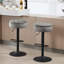 Swivel Upholstered Velvet Adjustable Height Bar Stool-1885323441-2122830905